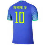 2022/23 Brazil Away 1:1 Quality Blue Fans Soccer Jersey