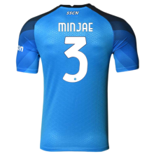 MINJAE #3 Napoli Home Blue Fans Jersey 2022/23