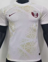 2022/23 Qatar Away White Player Version Soccer Jersey