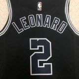 Spurs LEONARD #2 Black Retro  NBA Jerseys
