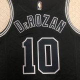 Spurs DEROZAN #10 Black NBA Jerseys