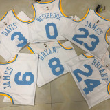 Lakers JAMES #23 White Retro NBA Jerseys