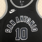 Spurs DEROZAN #10 Black NBA Jerseys