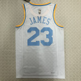 Lakers JAMES #23 White Retro NBA Jerseys