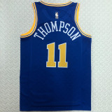 Warriors THOMPSON #11 Blue Retro NBA Jerseys