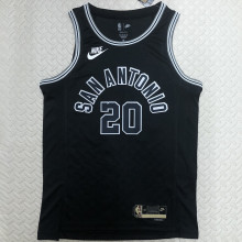 Spurs GINOBILI #20 Black NBA Jerseys