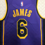 Lakers JAMES #6 Blue NBA Jerseys
