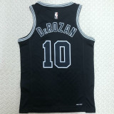 Spurs DEROZAN #10 Black NBA Jerseys
