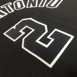 Spurs LEONARD #2 Black Retro  NBA Jerseys