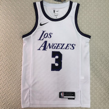 Lakers DAVIS #3 White City Edition NBA Jerseys