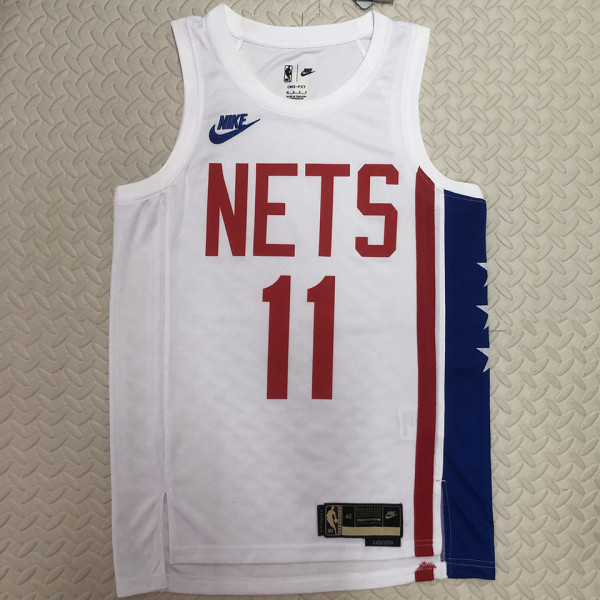 Nets IRVING #11 White Retro NBA Jerseys