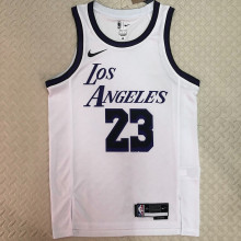 Lakers JAMES #23 White City Edition NBA Jerseys