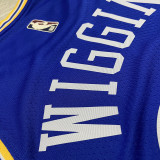 Warriors WIGGINS #22 Blue Retro NBA Jerseys