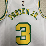 Rockets PORTER JR. #3 White Retro NBA Jerseys