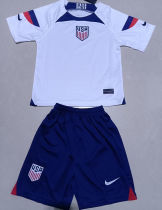 2022/23 U.S Home White Kids Soccer Jersey