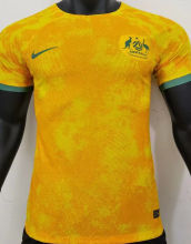 2022/23 Australia Home Yellow Player Version Soccer Jersey