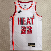 Miami Heat BUTLER #22 White Retro NBA Jerseys