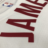 Cleveland JAMES #23 White NBA Jerseys