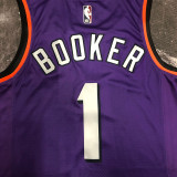 Suns BOOKER #1 Purple Retro NBA Jerseys