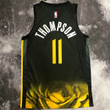 Warriors THOMPSON #11 Black City Edition NBA Jerseys