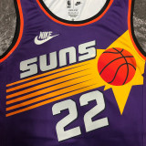 Suns AYTON #22 Purple Retro NBA Jerseys