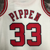 1997/98 Bulls PIPPEN #33 White Retro NBA Jerseys 热压