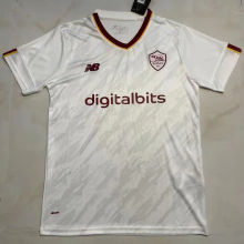 2022/23 Roma Away White Fans Soccer Jersey