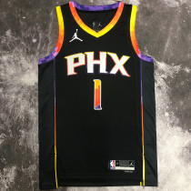 Suns BOOKER #1 Black NBA Jerseys