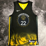 Warriors WIGGINS #22 Black City Edition NBA Jerseys