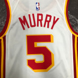 Hawks MURRY #5 White NBA Jerseys