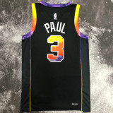 Suns PAUL #3 Black NBA Jerseys