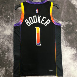 Suns BOOKER #1 Black NBA Jerseys