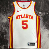 Hawks MURRY #5 White NBA Jerseys