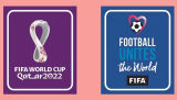 World Cup 2022 Purple+Blue Rubber Badge 紫+蓝 胶章