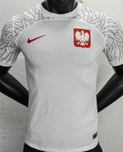 2022/23 Poland Home White Player Version Soccer Jersey