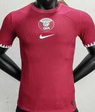 2022/23 Qatar Home Red Player Version Soccer Jersey