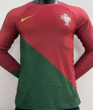 2022/23 Portugal Home Player Version Long Sleeve Jersey 长袖