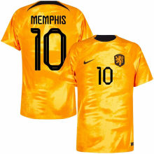 MEMPHIS #10 NL1:1 Quality Home Orange Fans Jersey 2022/23