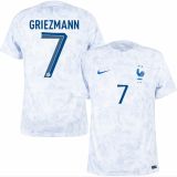 2022/23 France 1:1 Quality Away White Fans Soccer Jersey