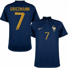 GRIEZMANN #7 France 1:1 Quality Home Fans Jersey 2022/23 ★★