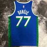 Mavericks DONCIC #77  Blue City Edition NBA Jerseys