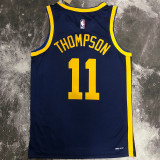 Warriors THOMPSON #11 Royal Blue NBA Jerseys