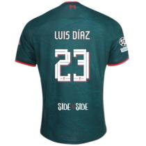 Luis Díaz #23  LFC 1:1 Third Fans Jersey 2022/23 (Have SIDE by SIDE UCL Font 欧冠字体)