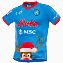 2022/23 Napoli Christmas Special Version Blue Fans Soccer Jersey