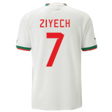 2022/23 Morocco Away White Fans Soccer Jersey