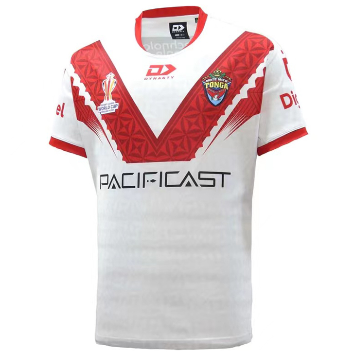2022/23 TONGA Away World Cup Version White Rugby Jersey