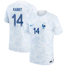 RABIOT #14 France 1:1 Away White Fans Jersey 2022/23