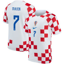 MAJER # 7 Croatia 1:1 Home Fans Jersey 2022/23