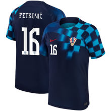 Petković # 16 Croatia 1:1 Away Fans Jersey 2022/23