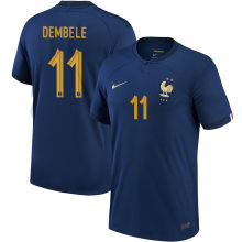 DEMBELE #11 France 1:1 Quality Home Fans Jersey 2022/23
